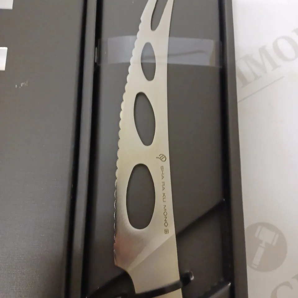 BOXED SHA RA KU MONO MOLYBDENUM VANADIUM STEEL 18-8 STAINESS STEEL FJ-09 15CM CHEESE KNIFE