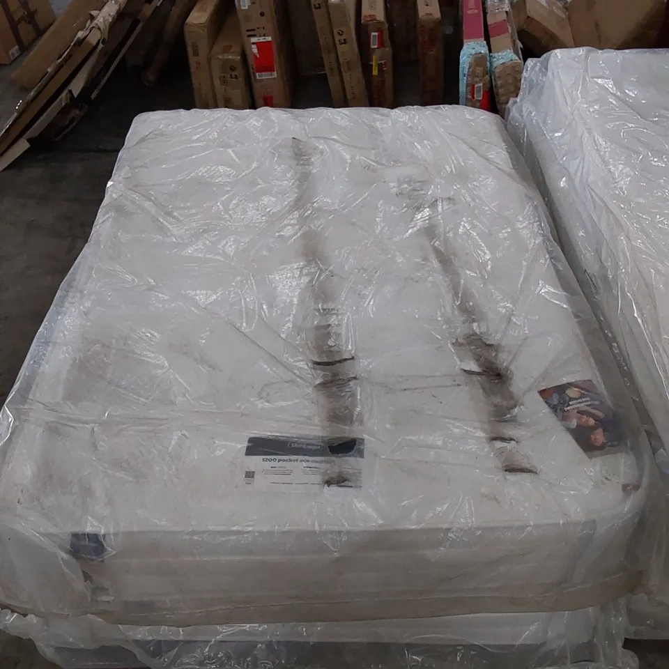 BAGGED SILENTNIGHT 4FT6 DOUBLE SIZED 1200 POCKET ECO COMFORT POCKET MATTRESS 
