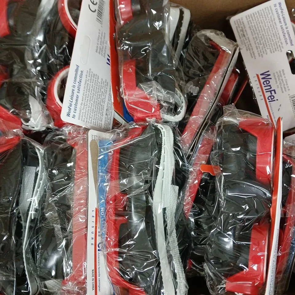 BOX OF APPROXIMATELY 20 WENFEI SWIMMING GOGGLES - SIZES UNSPECIFIED