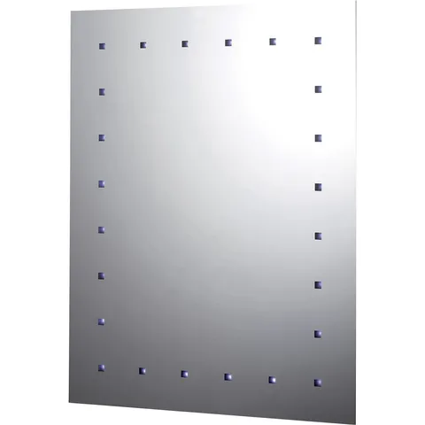 BOXED CAVALIER RECTANGULAR WALL-MOUNTED ILLUMINATED BATHROOM MIRROR (H)65cm (W)50cm