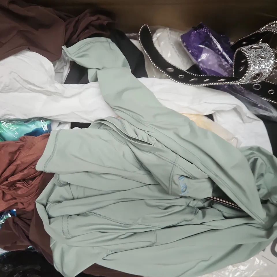 APPROXIMATELY 20 ASSORTED CLOTHING AND FASHION PRODUCTS IN VARIOUS STYLES AND SIZES - COLLECTION ONLY