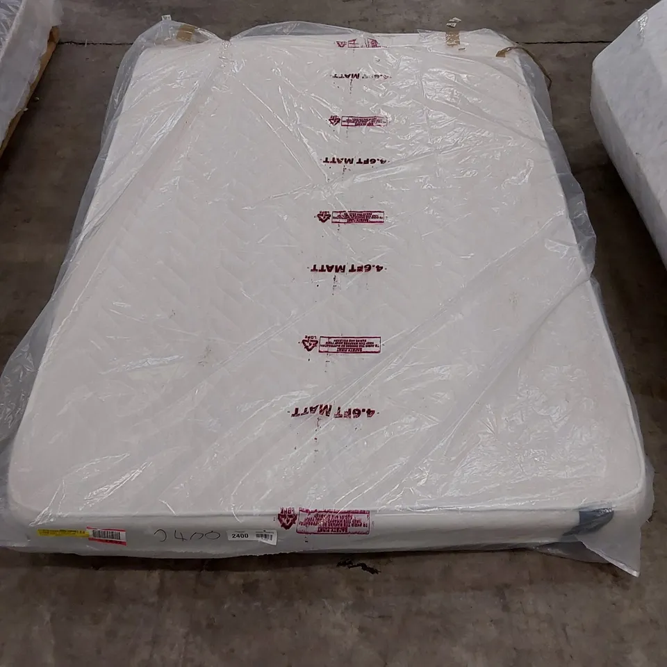 QUALITY BAGGED 4'6" DOUBLE SERENITY HYBRID COIL AND MEMORY FOAM MATTRESS