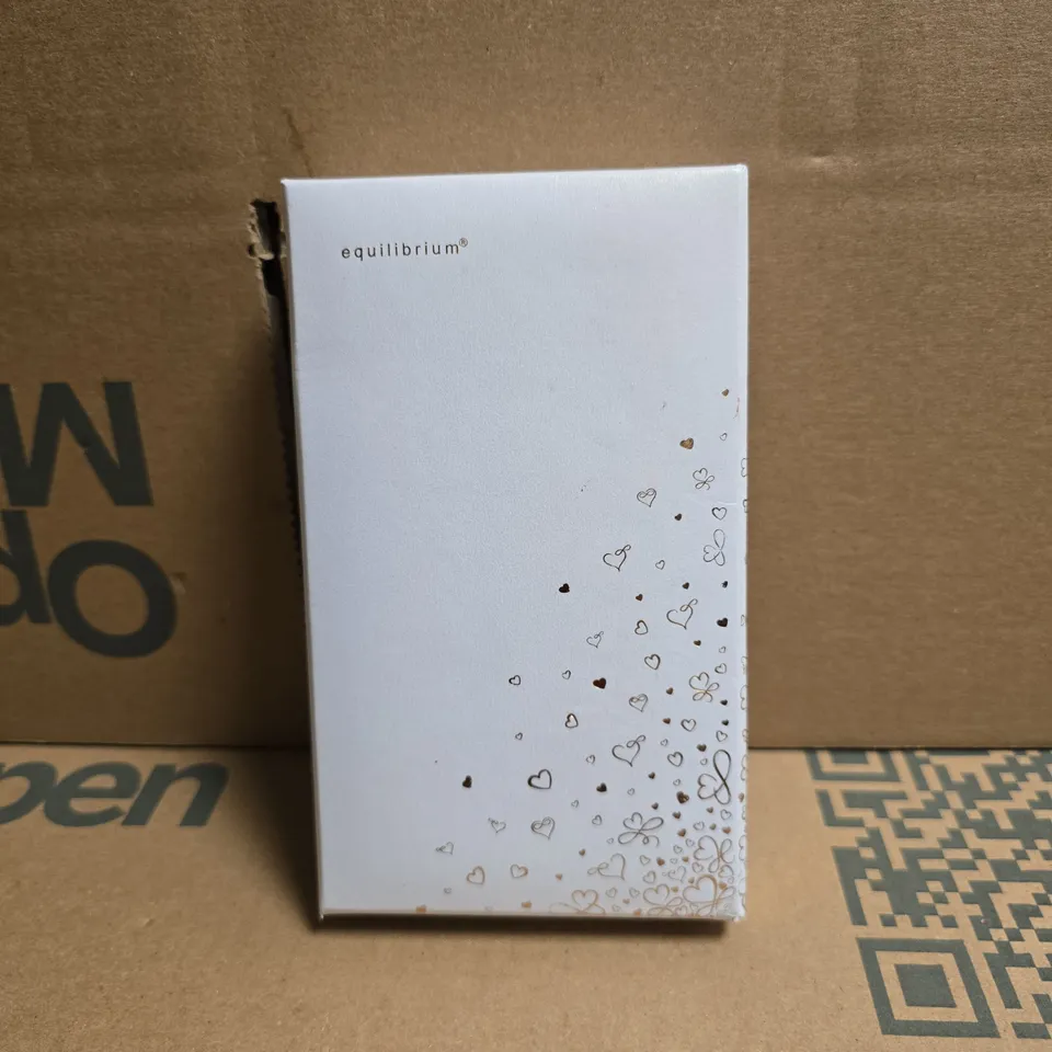 EQUILIBRIUM LONG LENGTH CHAIN ETERNAL BOW COLLECTION IN PRESENTATION BOX, PLATED WITH REAL SILVER.