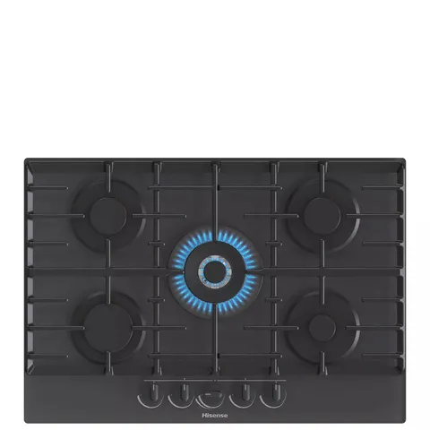 HISENSE GG773B GAS ON GLASS, 75CM GAS HOB - BLACK