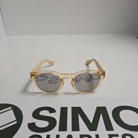 HAVAIANAS TRANCOSO SUNGLASSES – BEIGE/GOLD ROUND FRAME, GREY LENSES
