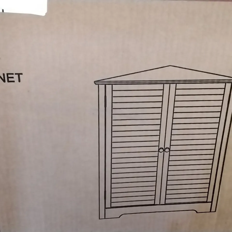 BOXED FREESTANDING BATHROOM STORAGE CABINET 64.5 X 79.5 X 46CM WHITE