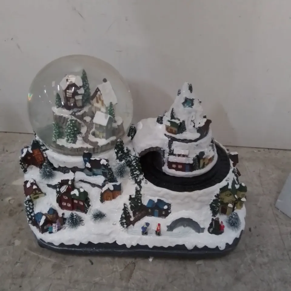 BOXED HOMEBASE SNOWING VILLAGE MOVING MUSICAL LED DECORATION 