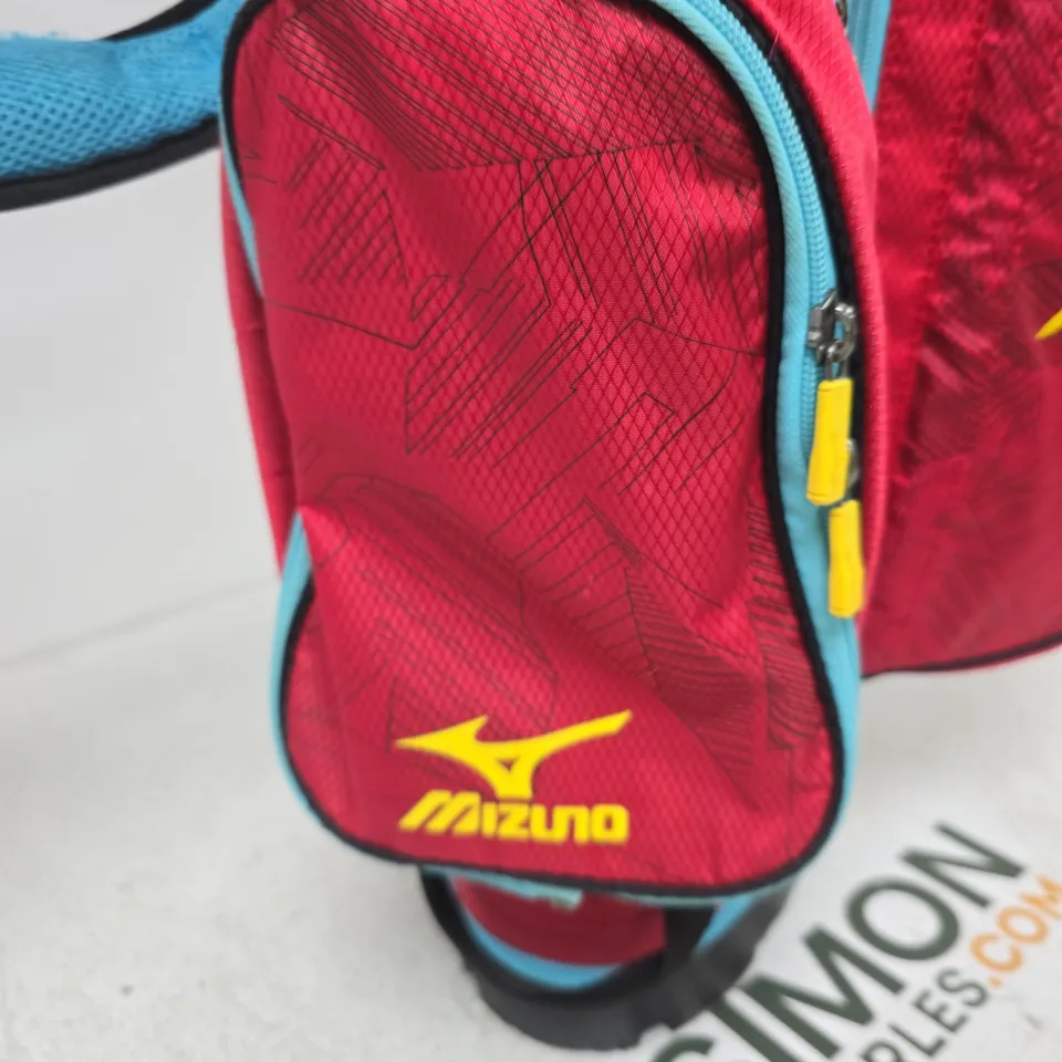 MIZUNO GOLF BAG – RED WITH BLUE ACCENTS