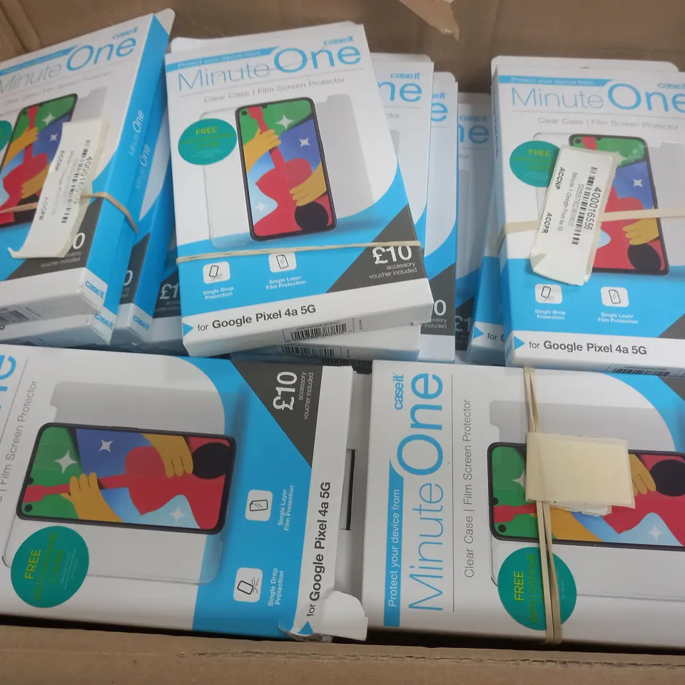BOX OF APPROX 100 CASE IT MINUTE ONE BUNDLE FOR GOOGLE PIXEL 4A 5G 
