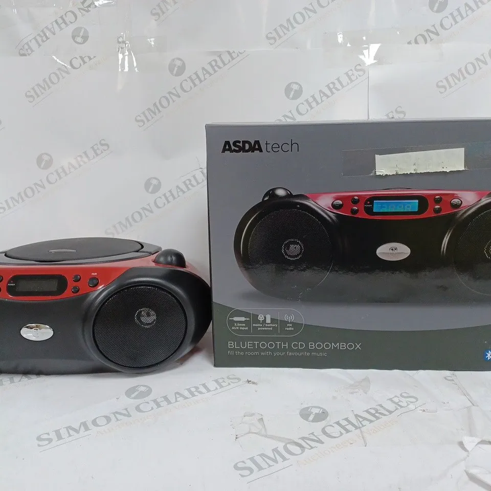 BOXED BLUETOOTH CD & FM RADIO BOOMBOX 