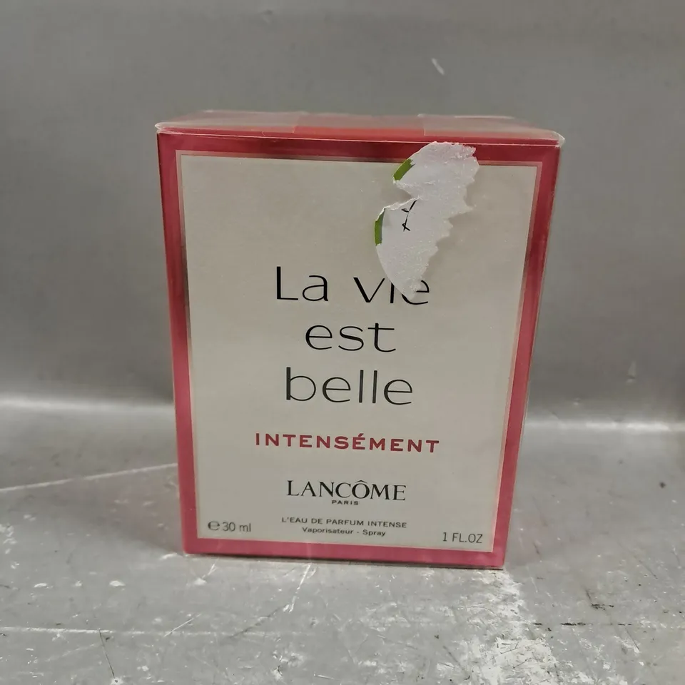 BOXED AND SEALED LANCOME LA VIE EST BELLE INTENSEMENT L'EAU DE PARFUM 30ML