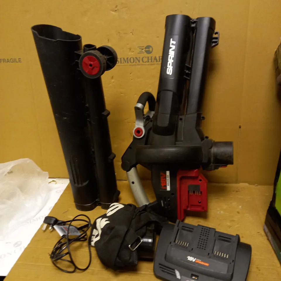 SPRINT 18LBVK DUAL 18V (36V) LI-ION CORDLESS LEAF BLOWER VACUUM KIT
