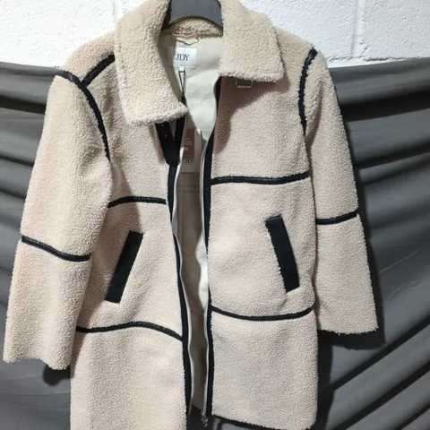 JDY FROSTY LIFE TEDDY LONG JACKET – birch, SIZE L