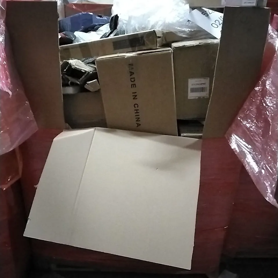 PALLET OF HOUSEHOLD ITEMS TO INCLUDE led batten light, plant pot, retractable safety gate and other assorted items...