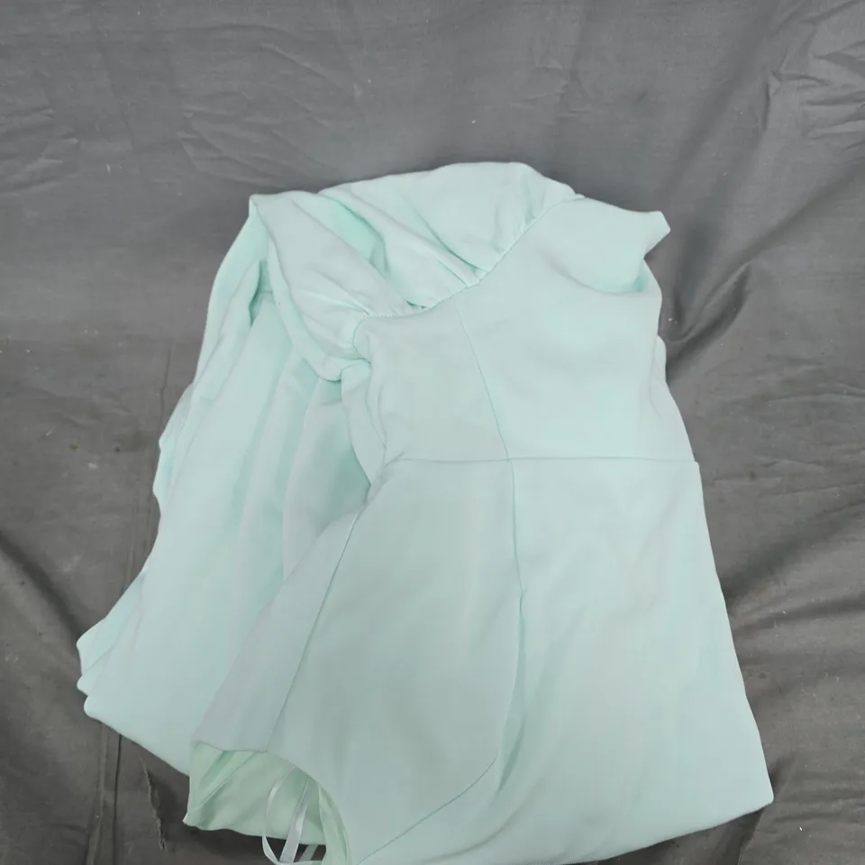 MICHELLE KEEGAN PLEATED CORSET SLEEVELESS DRESS - GREEN SIZE 8