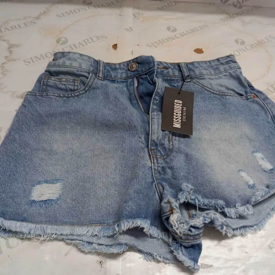 MISGUIDED DENIM SHORTS SIZE 10 