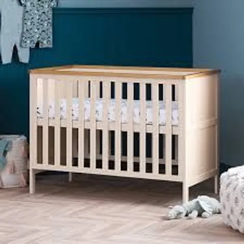 BOXED OBABY EVIE MINI COT BED - CASHMERE (1 BOX)