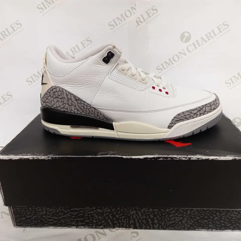 NIKE AIR JORDAN 3 RETRO IN SUMMIT WHITE - UK 10