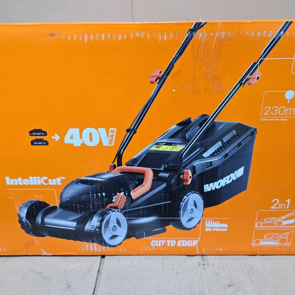 BOXED WORKX 20V MAX LAWNMOWER - COLLECTION ONLY