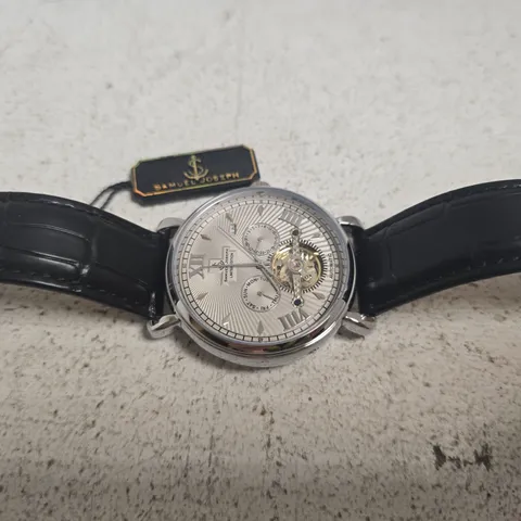 SAMUEL JOSEPH AUTOMATIC LIMITED WATCH IN SILVER/GREY
