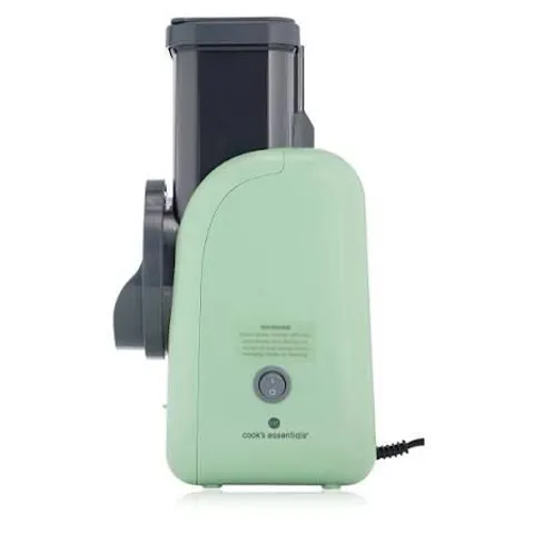 COOK'S ESSENTIALS ELECTRICAL GRATER & SLICER GREEN BOXED