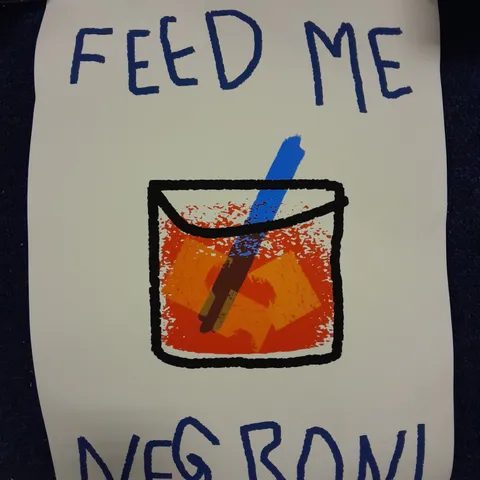 FEED ME NEGRONI KAY WATSON STYLE PRINT
