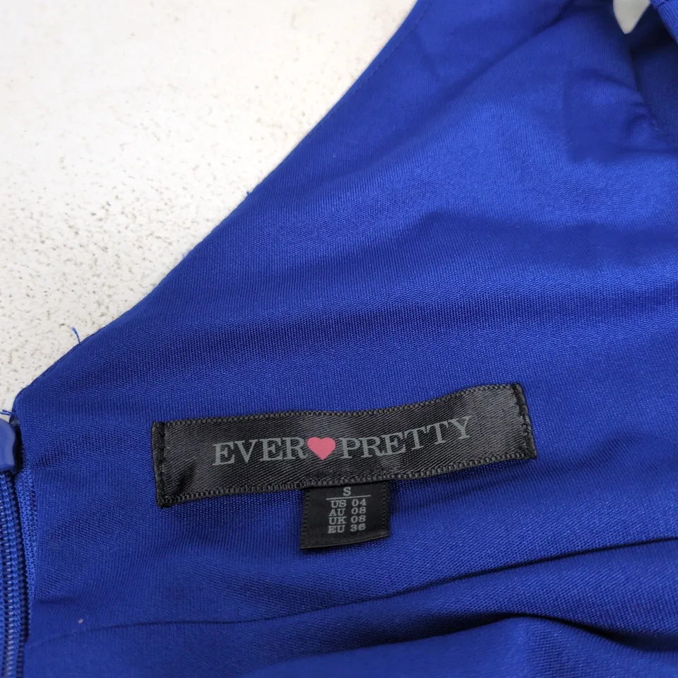 EVER-PRETTY ROYAL BLUE SLEEVELESS MAXI DRESS – UK 8 (US 4, EU 36) – V-BACK