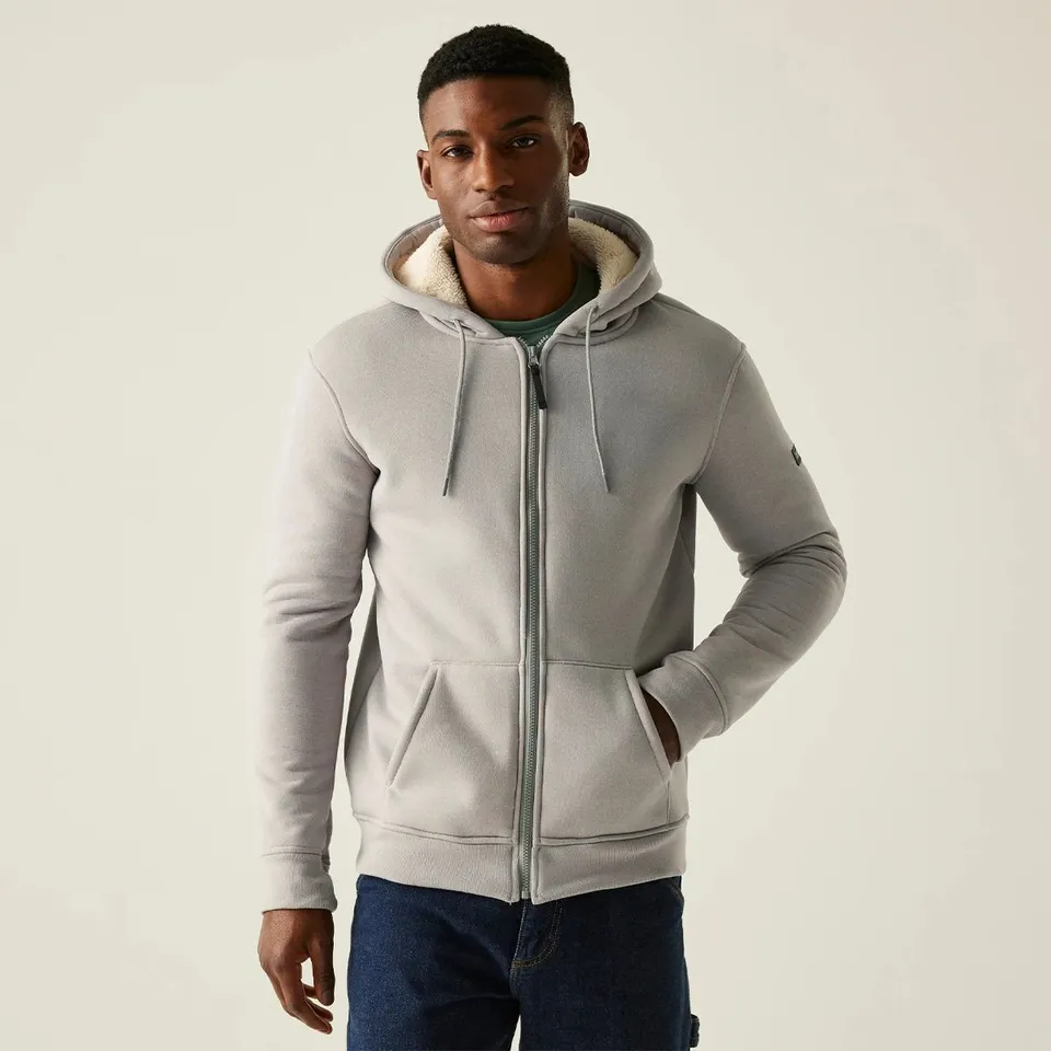 BRAND NEW REGATTA MEN'S NADDLE FULL ZIP FLEECE GREY SIZE L