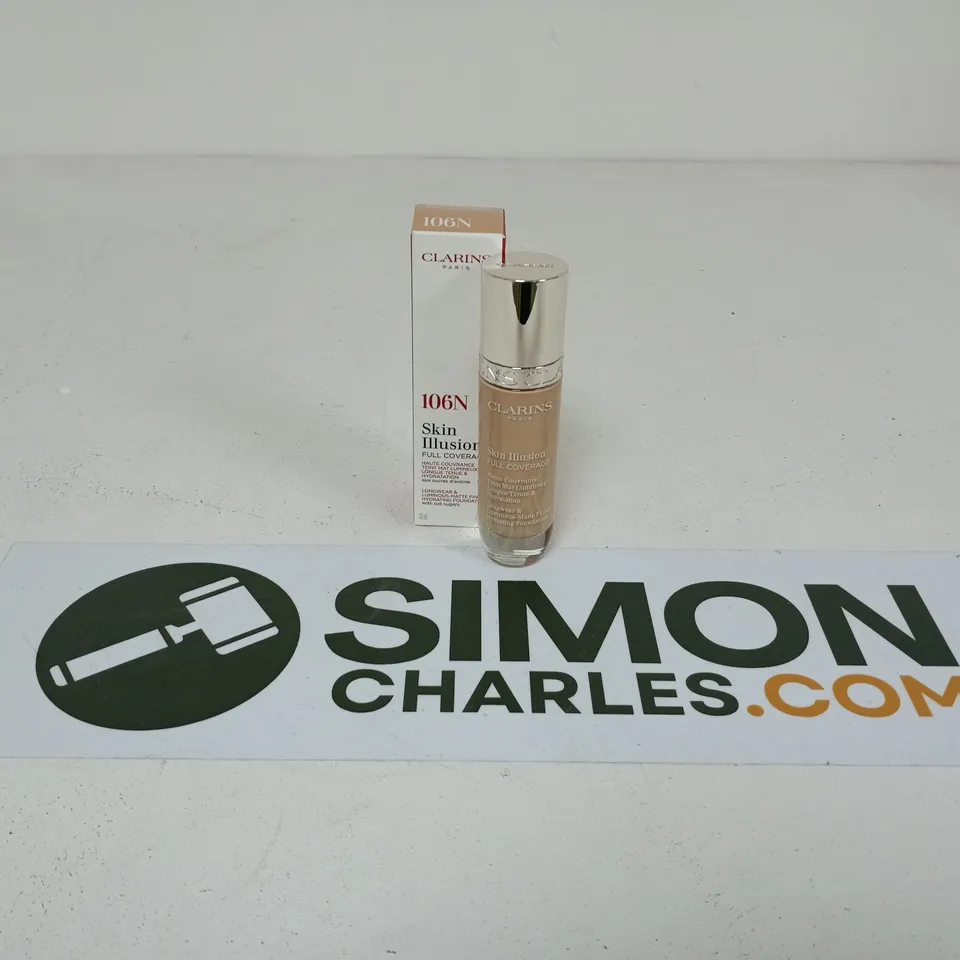 CLARINS SKIN ILLUSION FULL COVERAGE FOUNDATION 106N 30ML