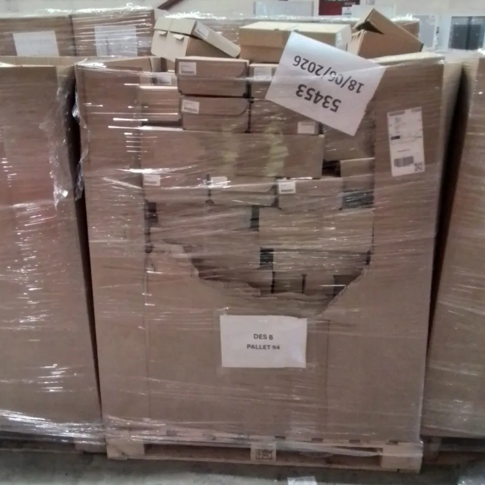 PALLET CONTAINING APPROXIMATELY 88X ASSORTED BRAND NEW DESIGNER SHOES INCLUDING: SIMPLY BE BEIGE SHOES , JD WILLIAMS BLACK SANDALS, JD WILLIAMS BLACK SANDALS