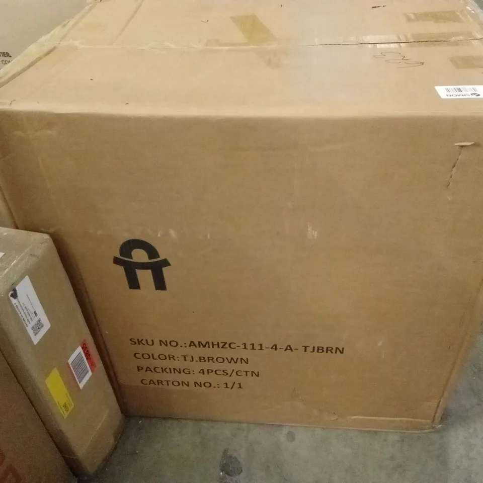 BOXED FABRIC DINING CHAIR (SET OF 4) - TJ.BROWN (1 BOX)