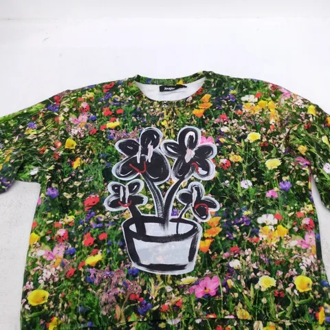 DESIGUAL FLORAL PRINT JUMPERβ SIZE L
