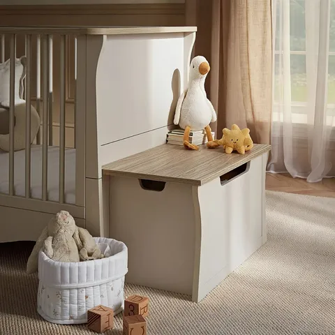 BOXED CUDDLE CO. CLARA STORAGE BOX - CASHMERE/ASH (1 BOX)