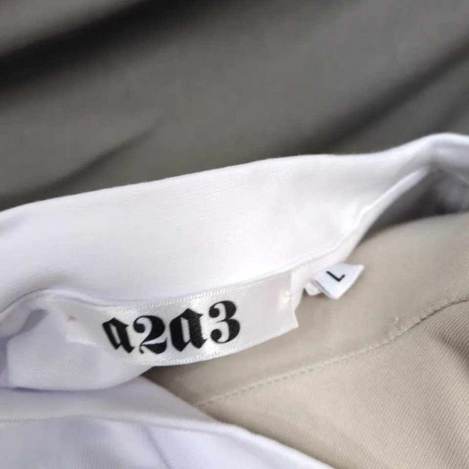 A2A3 WHITE T-SHIRT  – SIZE L