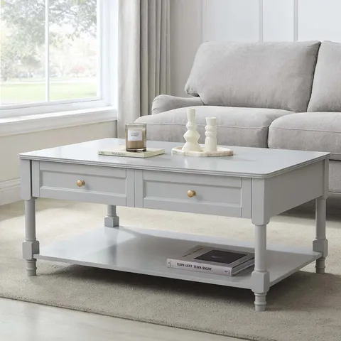 BOXED DUSK RUBY COFFEE TABLE - LIGHT GREY (1 BOX)
