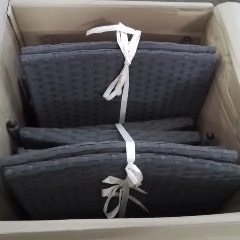 BOXED POLY RATTAN GARDEN FURNITURE SET 