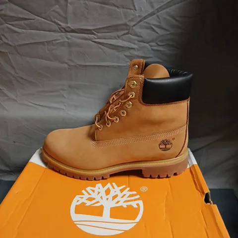 TIMBERLAND PREMIUM 6-INCH LACE WATERPROOF BOOTS – WHEAT NUBUCK, MEN'S UK 10 (US 10.5)