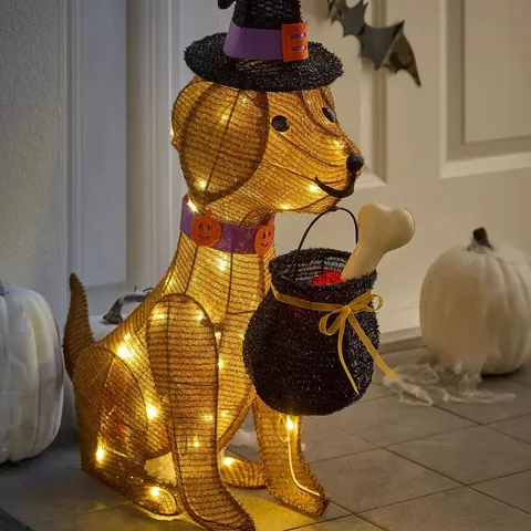 HALLOWEEN/CHRISTMAS DOG LIGHT OUTDOOR DECORATION