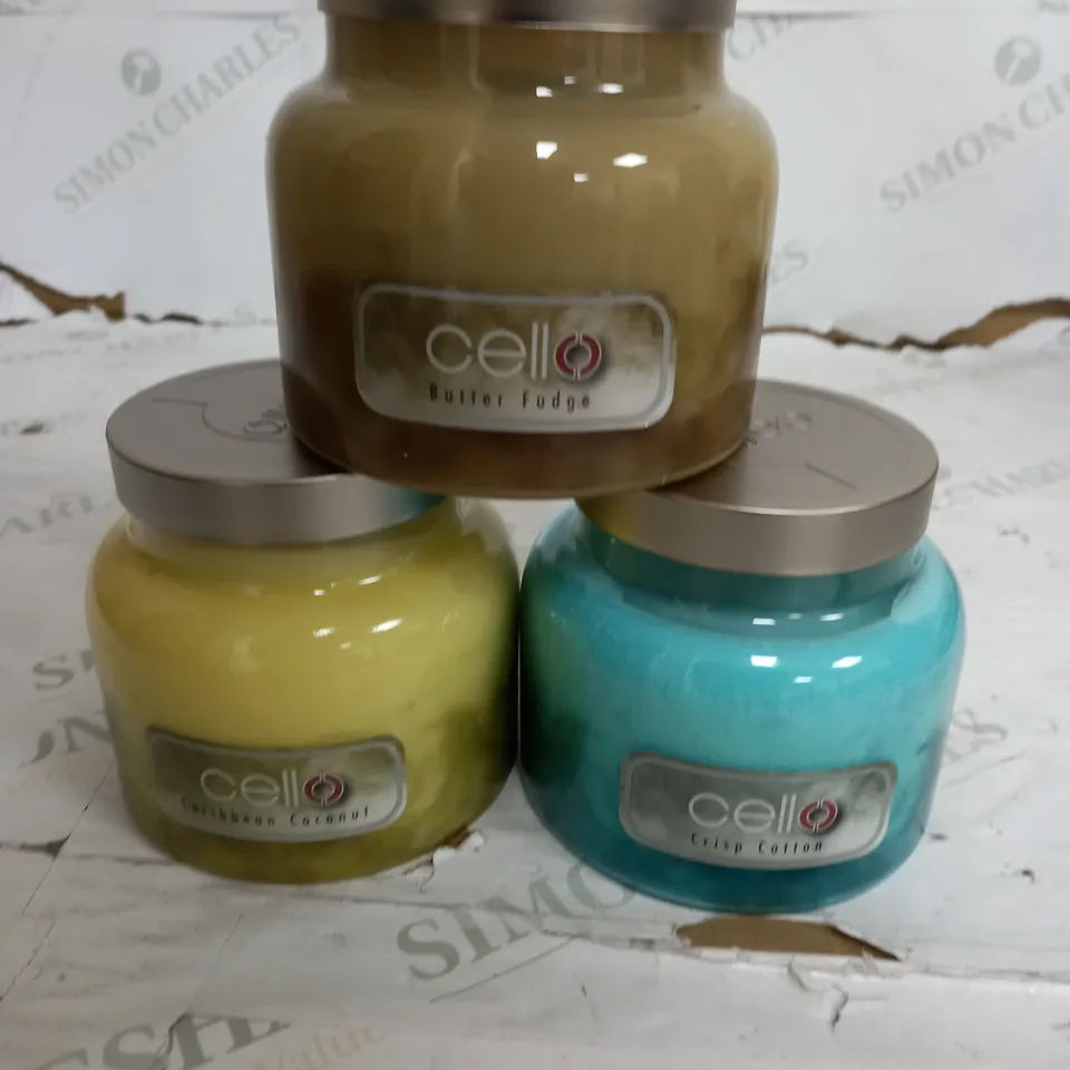 SET OF 3 CELLO CANDLES 