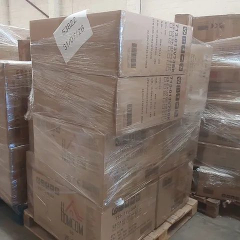 PALLET CONTAINING A VERY LARGE QUANTITY OF ASSORTED DESIGNER FURNITURE PARTS INCLUDING: RECLINER CHAIR PARTS ECT