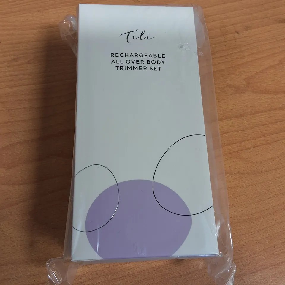 LOT OF 30 BRAND NEW TILI RECHARGABLE ALL OVER BODY TRIMMERS SETS