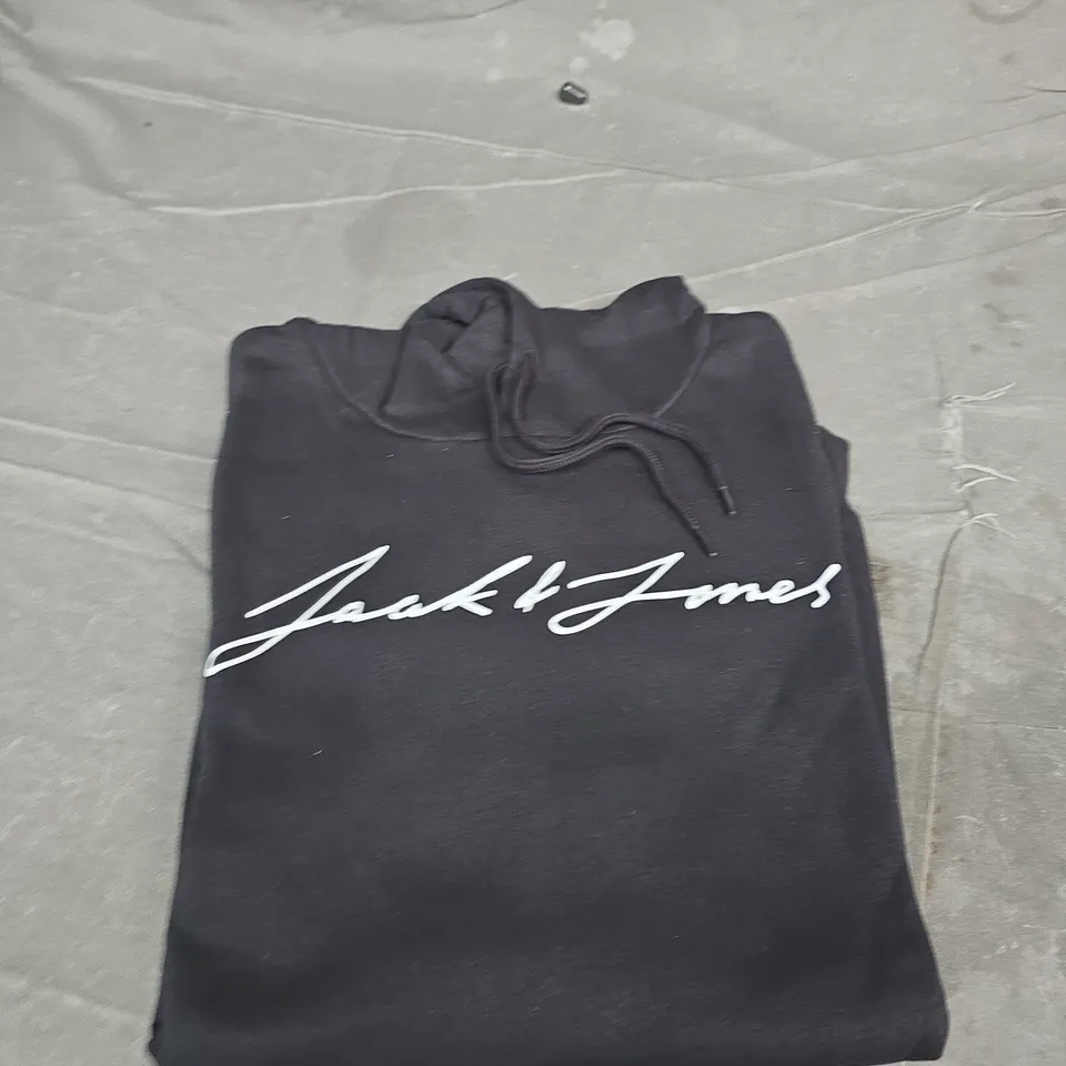 JACK & JONES MEN'S HOODIE – BLACK - SIZE UNSPECIFIED