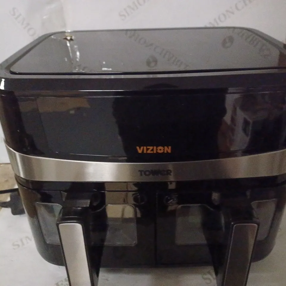 TOWER T17100 VORTX VIZION 9L DUAL BASKET AIR FRYER
