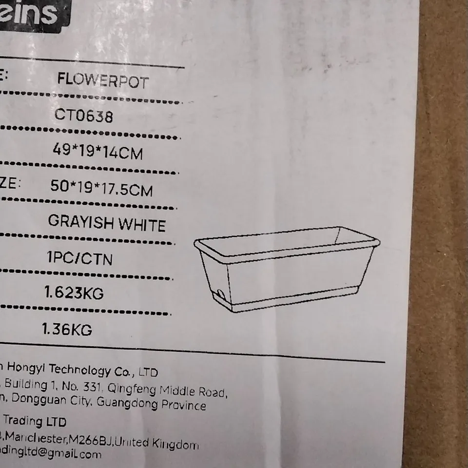 BOXED BREEINS FLOWERPOT