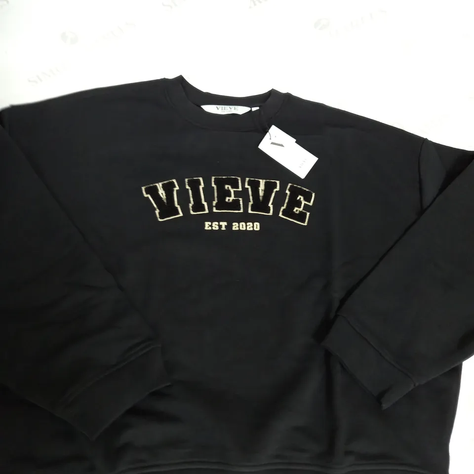VIEVE BLACK SWEATSHIRT SIZE S