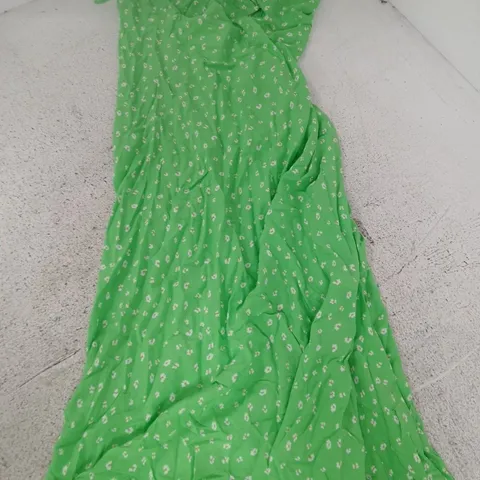 NEW LOOK GREEN FLORAL DRESS, UK 12