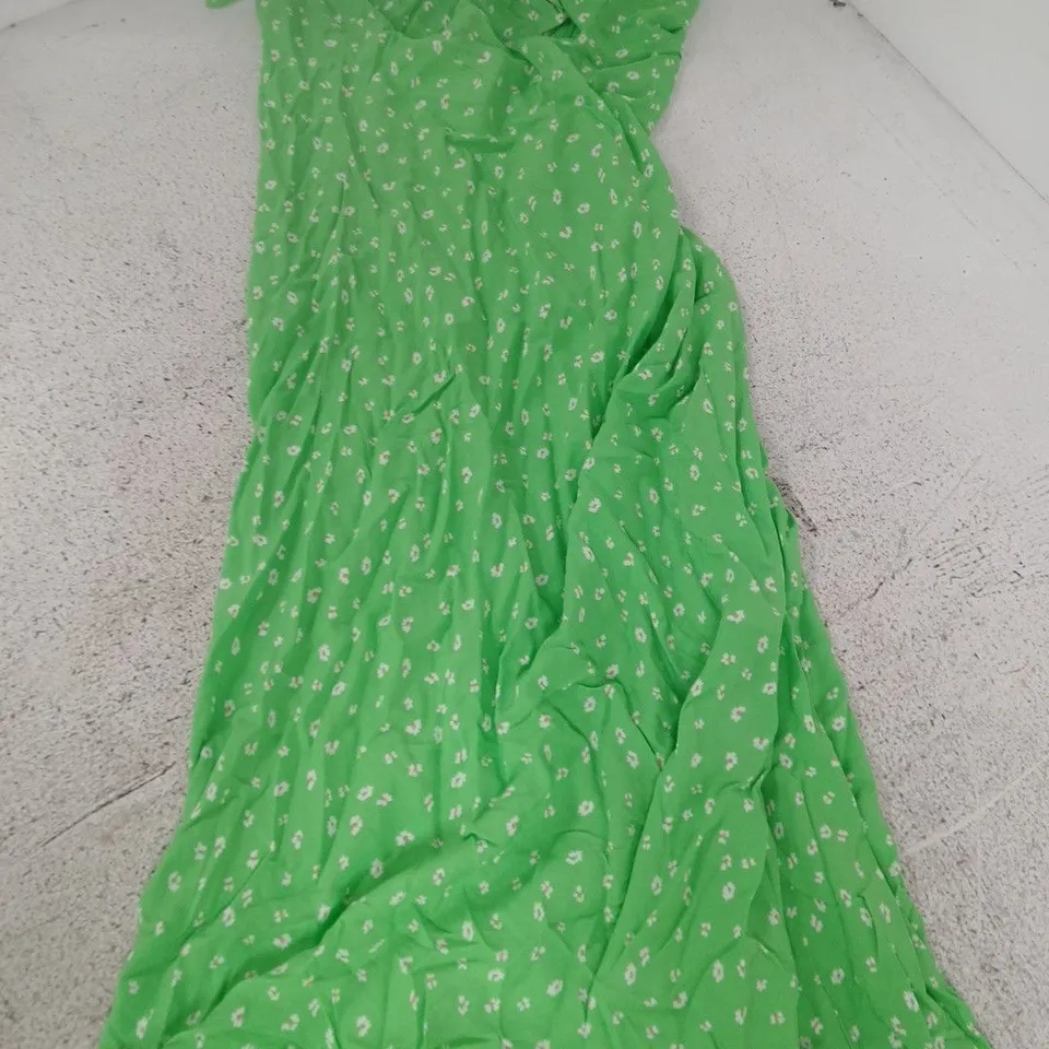 NEW LOOK GREEN FLORAL DRESS, UK 12