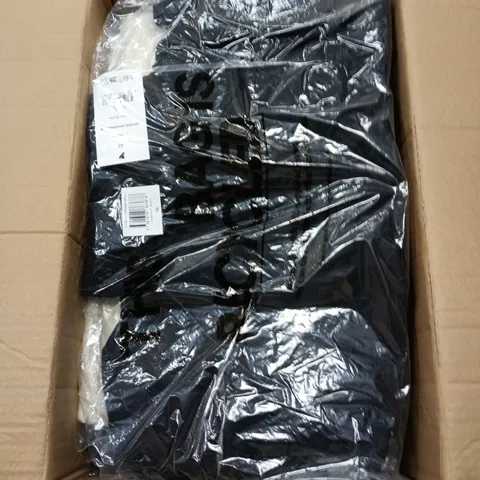 BOX OF APPROXIMATELY 20 ASSORTED CLOTHING ITEMS IN VARIOUS STYLES , COLOURS AND SIZES 