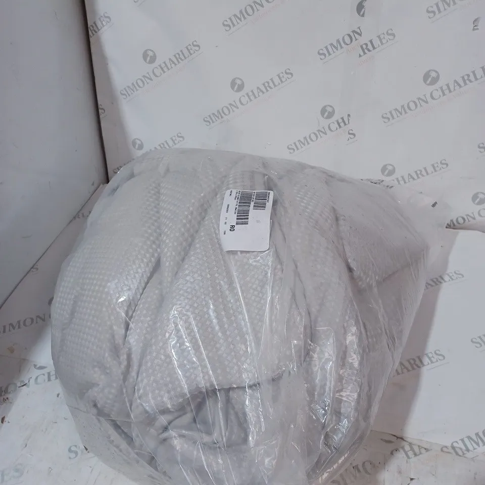 SUPERSOFT BY COZEE HOME WAFFLE KNIT FILLED BEDSPREAD IN MARL GREY 150X200CM