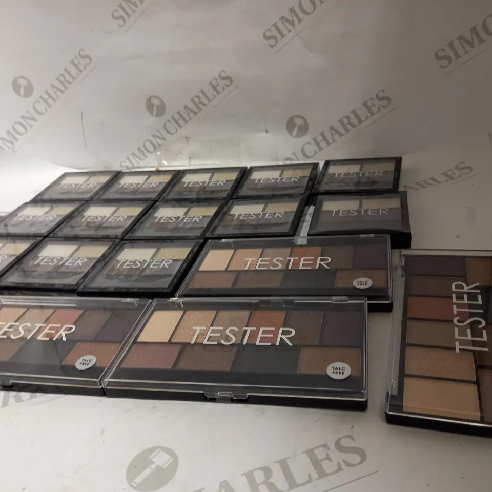 19 ASSORTED TESTER PALETTE TESTERS